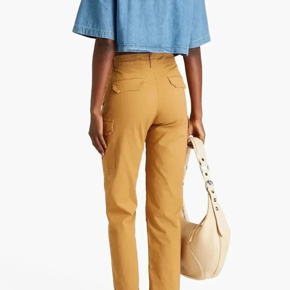 Re Done Denim Button down Crop Top - Picture 5 of 5